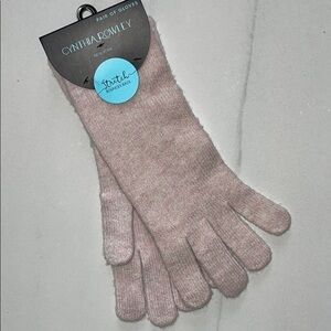 NWT Light Pink Cynthia Rowley Wool Gloves One Size